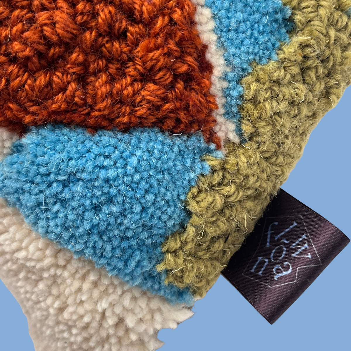 Terra Nova doorstop — close up texture and Flõwan Studio label