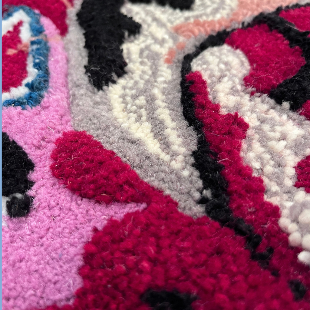 Dance! Rug — close-up of alpaca and wool blend surface texture